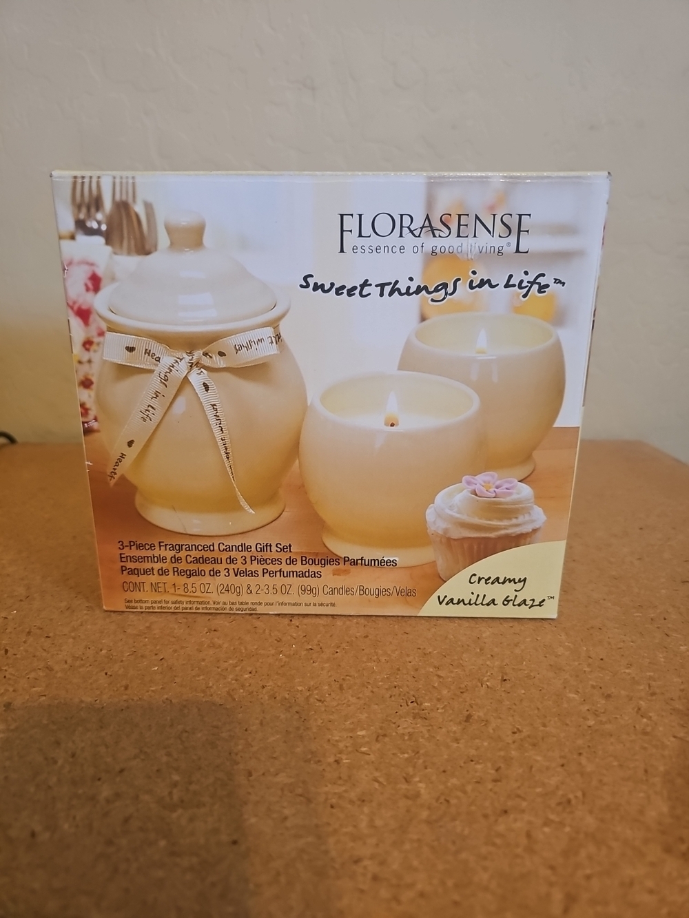 Creamy Vanilla Glaze 3-Piece Candle Gift Set